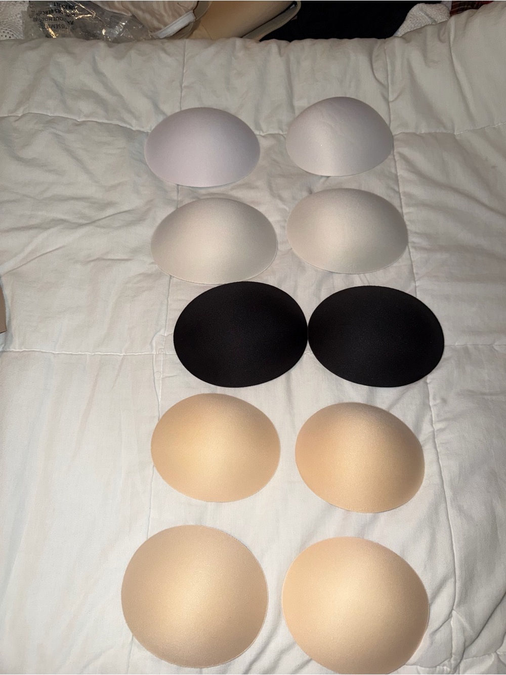 Klassy Network Removable Bra Inserts - White, Black, Beige